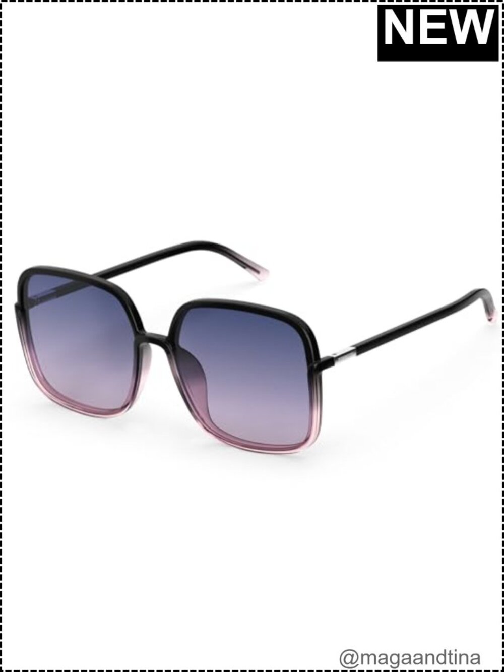 Oversized Square Polarized Sunglasses UV400 Protection TR90 Frame